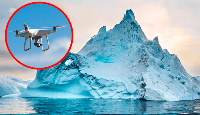 YouTube viral: Usa drón para inspeccionar iceberg y descubre 'mágico' paisaje natural [VIDEO]