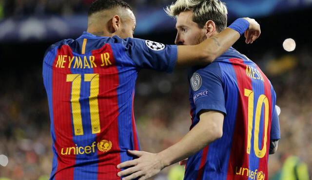Neymar y Lionel Messi podrían juntarse en el ataque del PSG. Foto: AFP