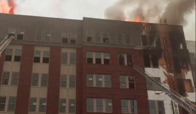 EE.UU.: Incendio afecta edificio cerca a la Universidad de Maryland