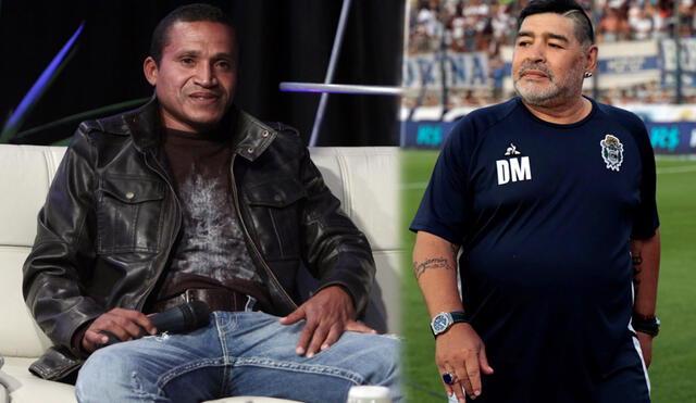 Carlos Kukin Flores y el día rechazo a Diego Armando Maradona. Foto: Composición