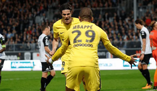 PSG, con dobletes de Cavani y Mbappé, goleó 5-0 al Angers en la Ligue 1 [VIDEO]