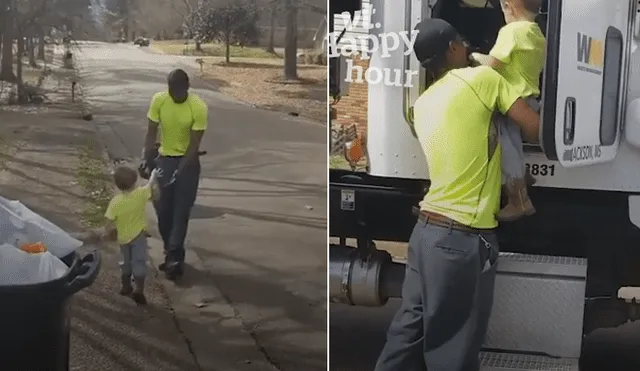 A través de Facebook se hizo viral el tierno gesto que tuvo un niño con un recogedor de basura.