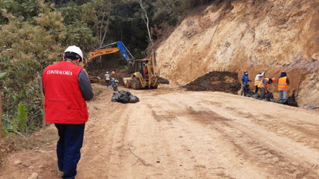 Detectan irregularidades en obra vial. Foto: Contraloría.