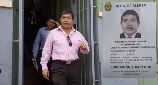 Policía en alerta ante posible fuga de exgobernador de Tacna