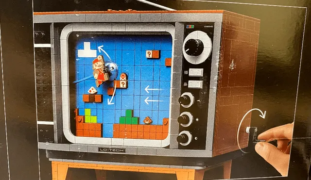El televisor contará con una manivela que al manipularla, Mario Bros se moverá como si estuviésemos jugando. Foto: VJGamer.
