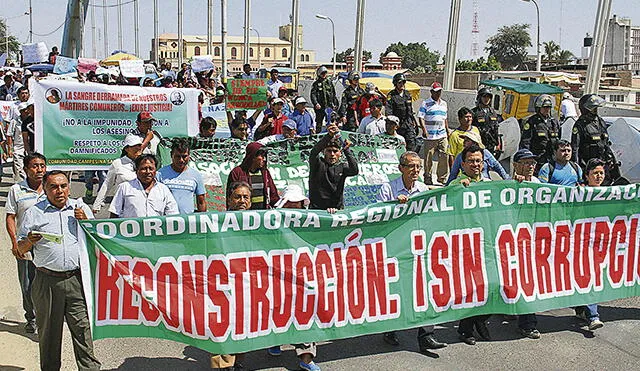 Anuncian marcha por ausencia de obras de reconstrucción