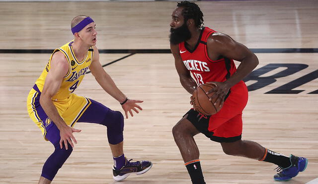 Los Angeles Lakers enfrentan a los Houston Rockets por cuarto juego de los NBA Playoffs 2020. Foto: AFP