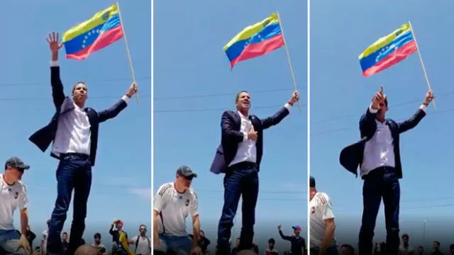 Como una estrella: así recibieron a Juan Guaidó a su regreso a Venezuela [VIDEO]