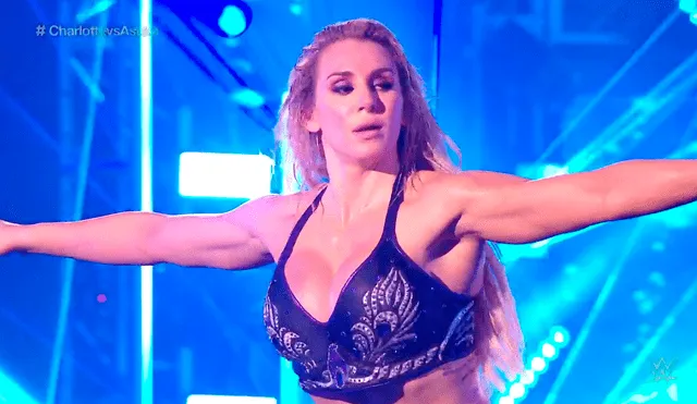 Charlotte Flair venció a Asuka en la lucha estelar de Monday Night Raw previo a Backlash 2020. | Foto: WWE