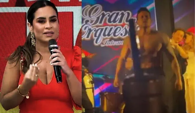 Ethel Pozo se refiere al sonado baile de "El gusano" de Christian Domínguez en su boda con Julián Alexander Foto: Composición La República/Captura de América TV/Ethel Pozo/Instagram