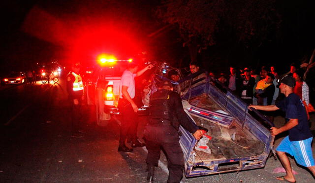 Siete heridos  en accidente en carretera Sullana – Tambogrande