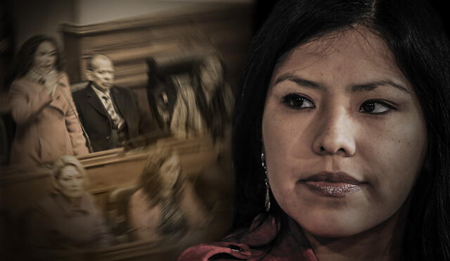 Indira Huilca es la vocera de Nuevo Perú. Composición: La República.