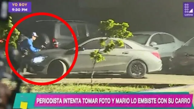 Mario Irivarren impacta a periodista con su carro y todo quedó registrado