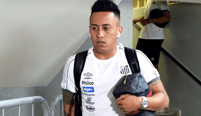 Nuevamente Christian Cueva no fue considerado en lista de Santos FC y se perdió jornada del Brasileirao.