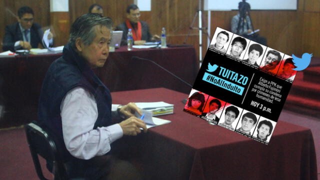 No al indulto: organizan ‘tuitazo’ para evitar gracia de PPK a Alberto Fujimori
