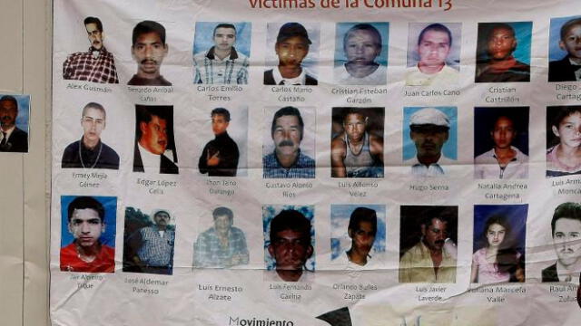 "En Medellín hay más de 3.000 desaparecidos en medio del conflicto armado; la zona más afectada es la comuna 13".  Foto: EFE