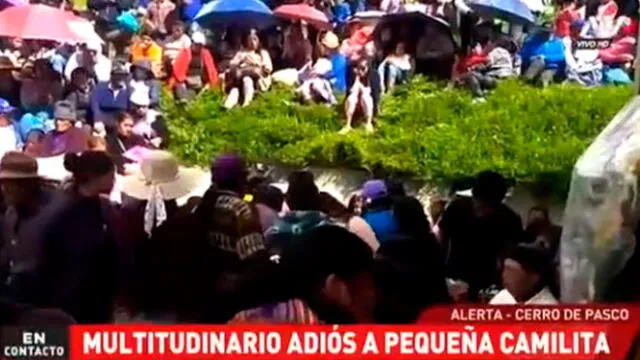 Cerro de Pasco: multitudinario adiós a niña de cuatro años que fue asesinada en Independencia