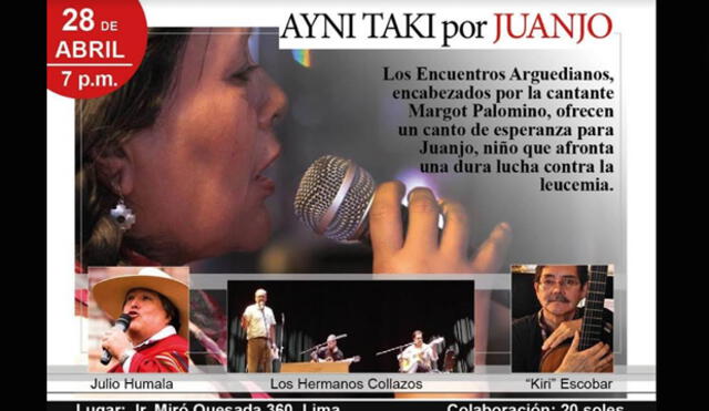 ¡Salvemos a Juanjo!: Músicos realizan concierto para ayudar a pequeño de cuatro años