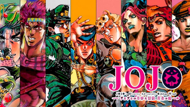 Con su quinta temporada, Jojo's Bizarre adventure logró el éxito y lo homenajearon con una gran ilustración. Créditos: Composición.