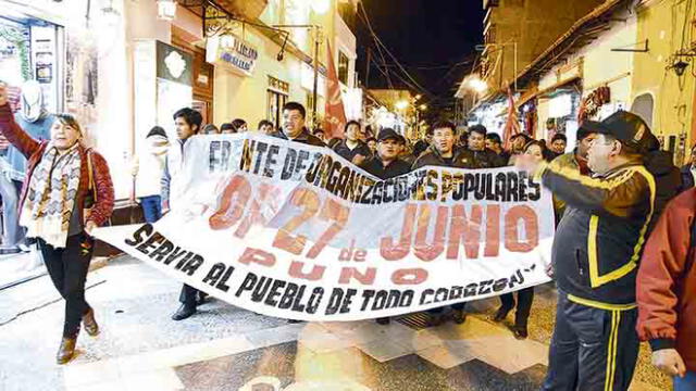 Organizaciones Populares de Puno saldrían a las calles por referéndum