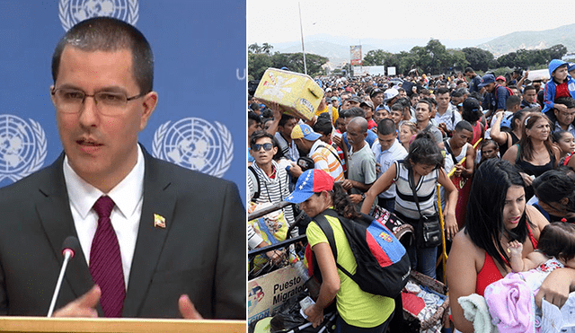 Canciller de Maduro niega éxodo migratorio de Venezuela: "Mienten e inflan cifras"