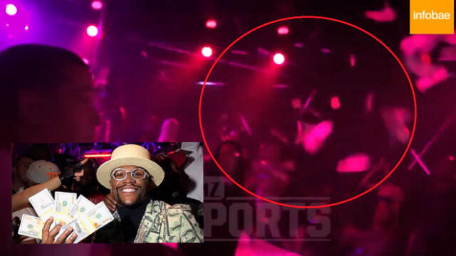 Floyd Mayweather provoca una lluvia de dólares en un evento de strippers [VIDEO]
