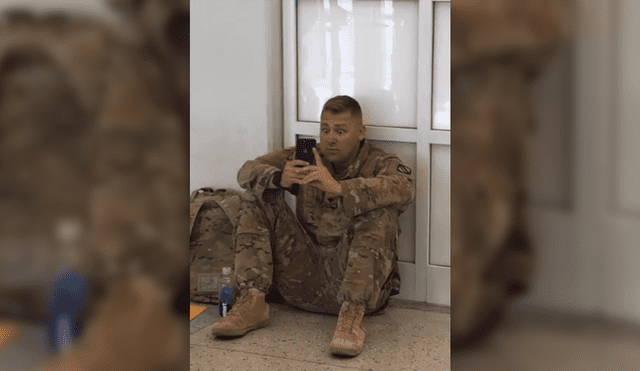 Facebook: conmovedora reacción de un soldado al ver el nacimiento de su hijo [VIDEO]