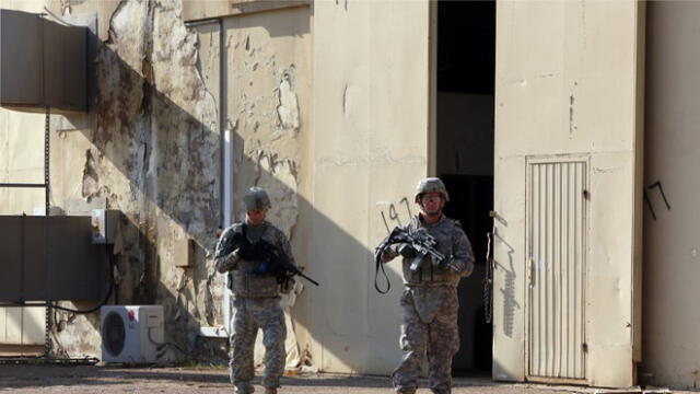 Base militar Taji en Irak. Foto: AFP