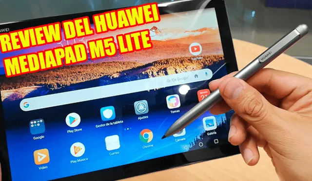 Huawei MediaPad M5 Lite: probamos la sofisticada tablet de cuádruple parlante y esto opinamos