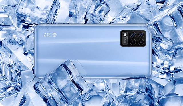 El ZTE Blade 20 Pro está disponible en color azul. Foto: ZTE