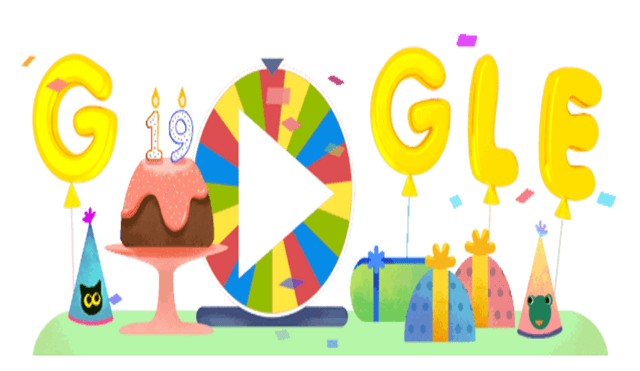 Ruleta de la fortuna del cumpleaños de Google: Buscador celebra 19 años con divertido doodle