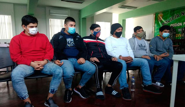 Sujetos cumplirán prisión preventiva en penal de Chiclayo. Foto: Policía Nacional