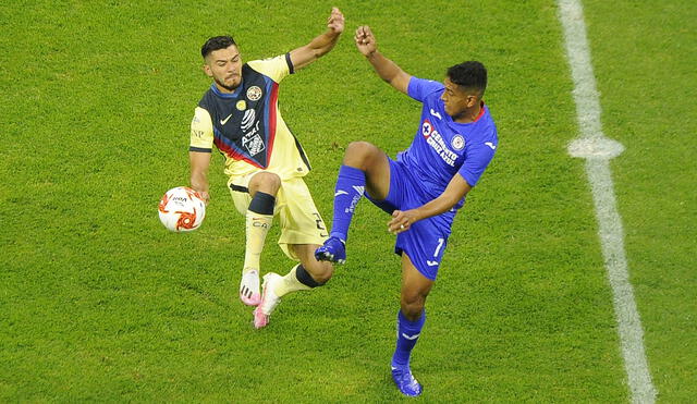 Cruz Azul empató 0-0 con América en la fecha 12 de la Liga MX. Foto: AFP