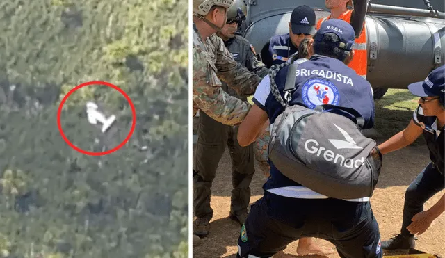 Loreto: rescatan a 10 pasajeros y 2 tripulantes de la avioneta Saeta | Fuerza Aérea del Perú | Alto Amazonas | Aterrizaje de emergencia. Foto: composición LR/Óscar Chumpitaz/La República