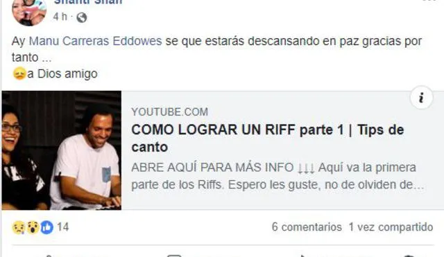 Murió Manu Carreras: fans dejan conmovedores mensajes al ex cantante de 'La Voz Perú' [VIDEO]
