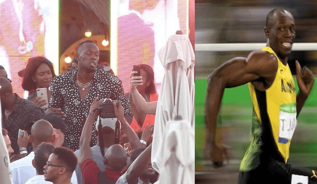Usain Bolt es captado disparando una botella de champaña y fumando [FOTOS]