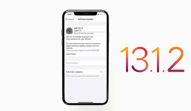 La nueva actualización a iOS 13.1.2.