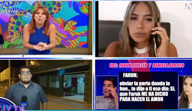 Faruk Guillén sí tuvo intimidad con Claudia Meza, según Daniela Arroyo [VIDEO]