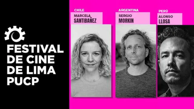 Todas las charlas virtuales en el Festival de cine de Lima. Créditos: composición/ Festival de cine de Lima