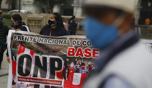 Manifestantes se congregaron en el Centro de Lima. Foto: Félix Contreras