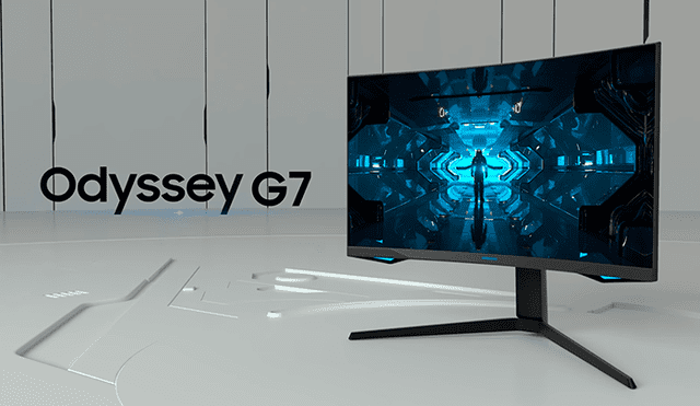 Samsung lanza su monitor curvo Odyssey G7 para PC gamer.