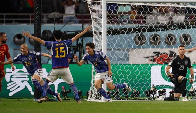 Ao Tanaka marcó el gol del triunfo para Japón al minuto 50 del partido. Foto: AFP