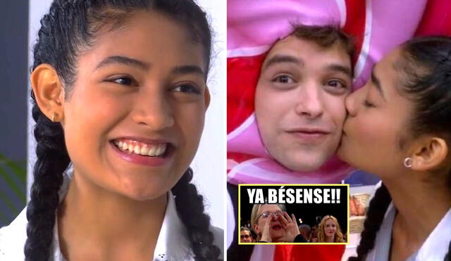 En "Al fondo hay sitio", July es interpretada por Guadalupe Farfán, mientras que Cristóbal, por Franco Pennano. Foto: composición LR/América TV