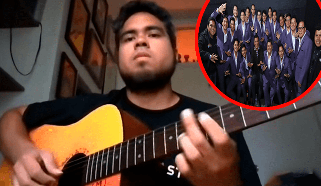 En Facebook, un joven peruano interpretó la popular canción de la agrupación de cumbia y causó furor.