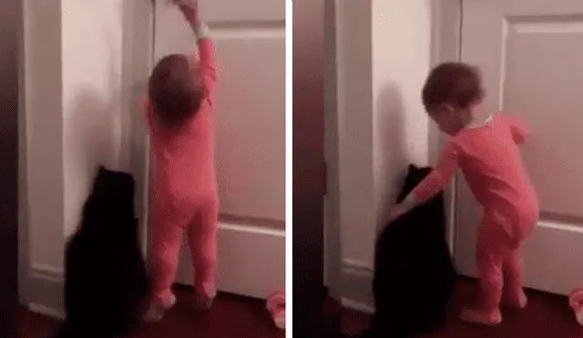 En YouTube, una mujer colocó un aparato de seguridad para vigilar a su pequeña y se llevó tremenda sorpresa.