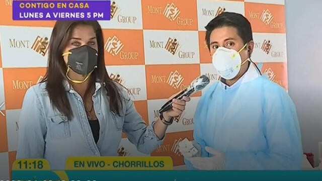 Giovanna Valcárcel se somete a prueba rápida de coronavirus en Mujeres al mando