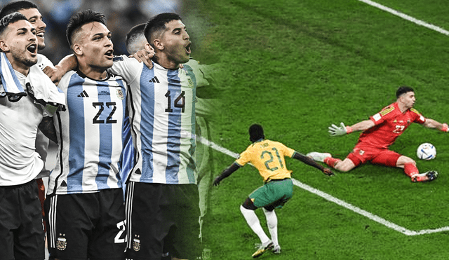 Argentina ganó por la mínima diferencia ante Australia. Foto: composición LR/ AFP