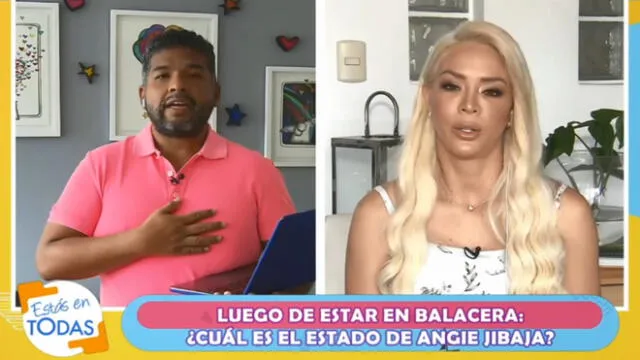 Sheyla Rojas y Choca Mandros. Fuente: América televisión