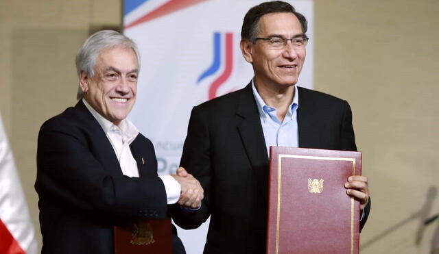 Vizcarra y Piñera participaron en el III Gabinete Binacional Perú-Chile. Foto: Presidencia