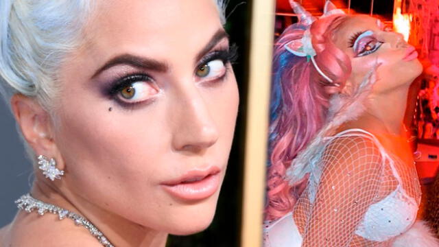 Lady Gaga corre por casino vestida de unicornio [VIDEO]